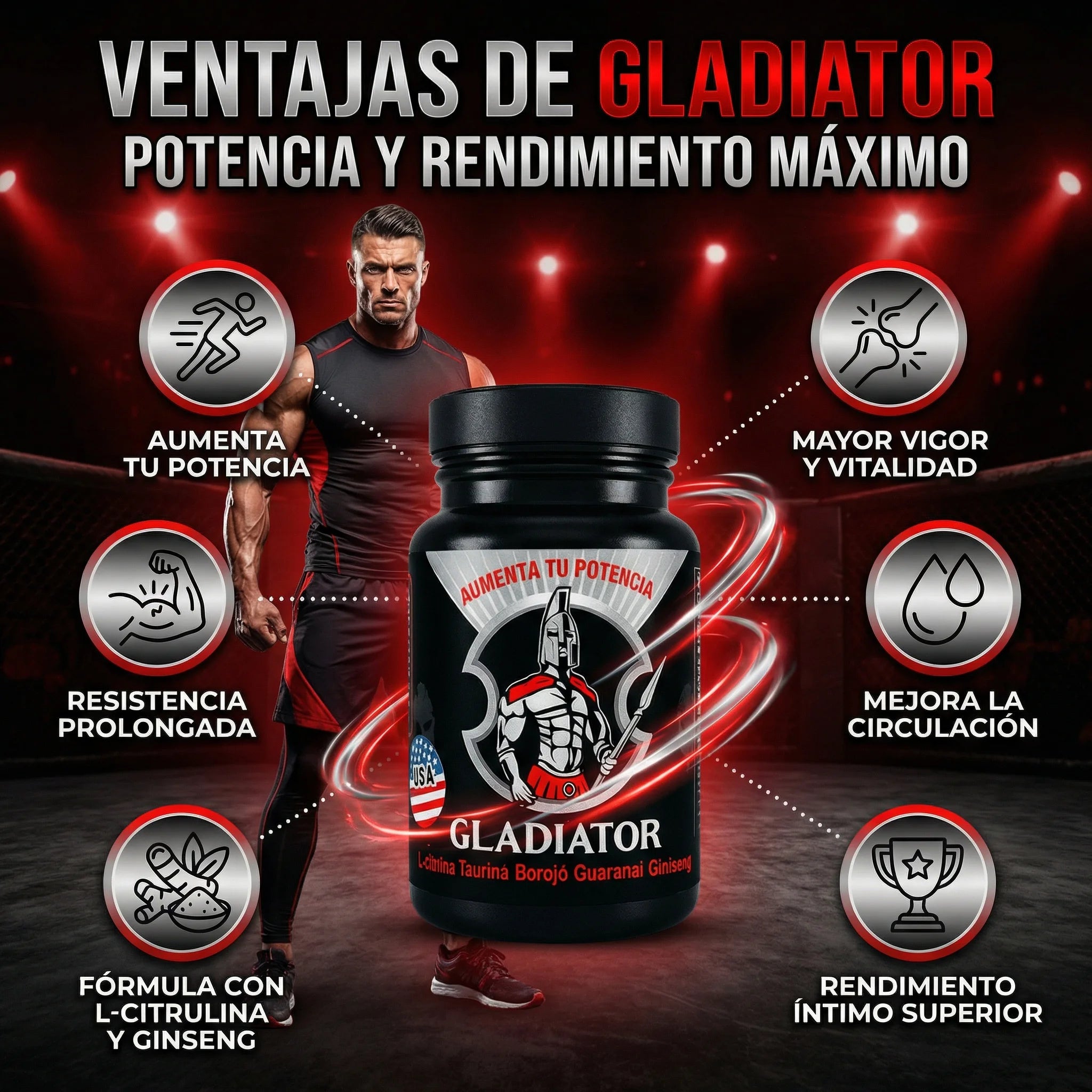 The Gladiator - Potencia natural en poco tiempo🔥